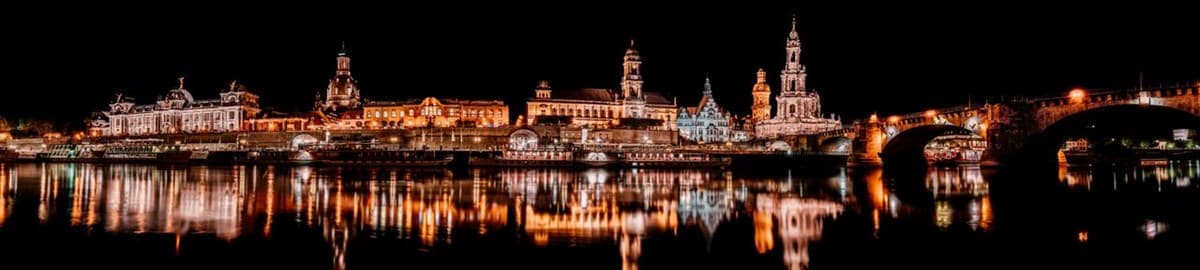 Dresden at night reflected in the river: Soula founder at the Limassol Women in Tech meetup