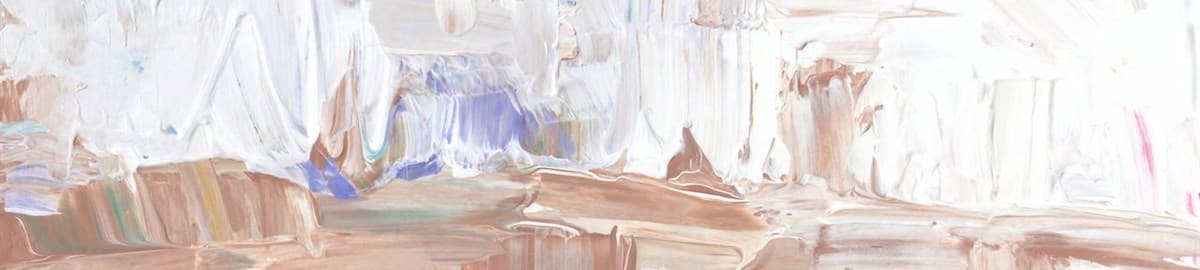 Abstract painting in brown and white: Soula founder at TEDxMolos