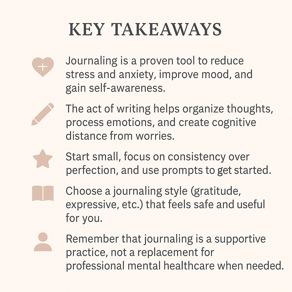 Benefits of Journaling for Mental Health