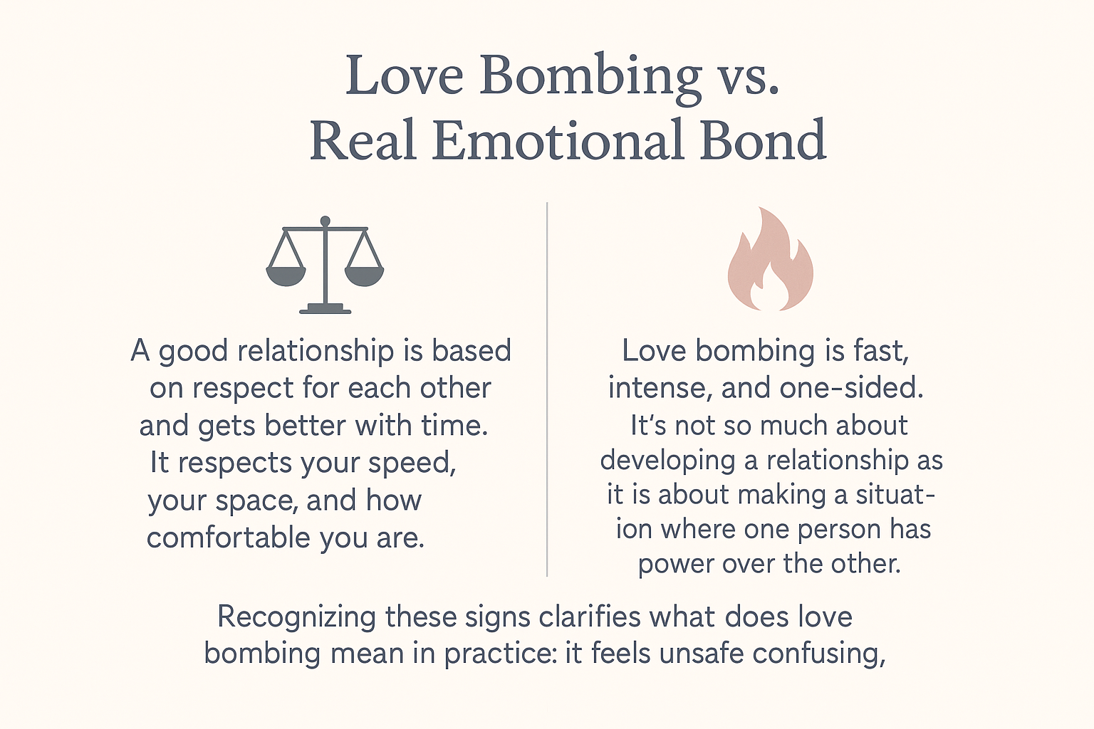Love Bombing vs Healthy Romance 