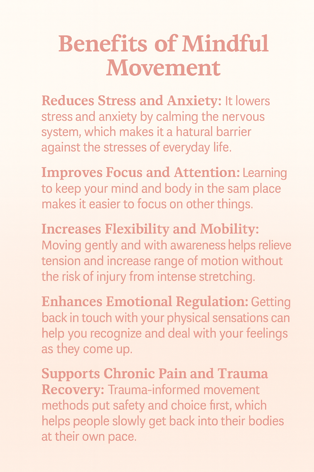What Is Mindful Movement 